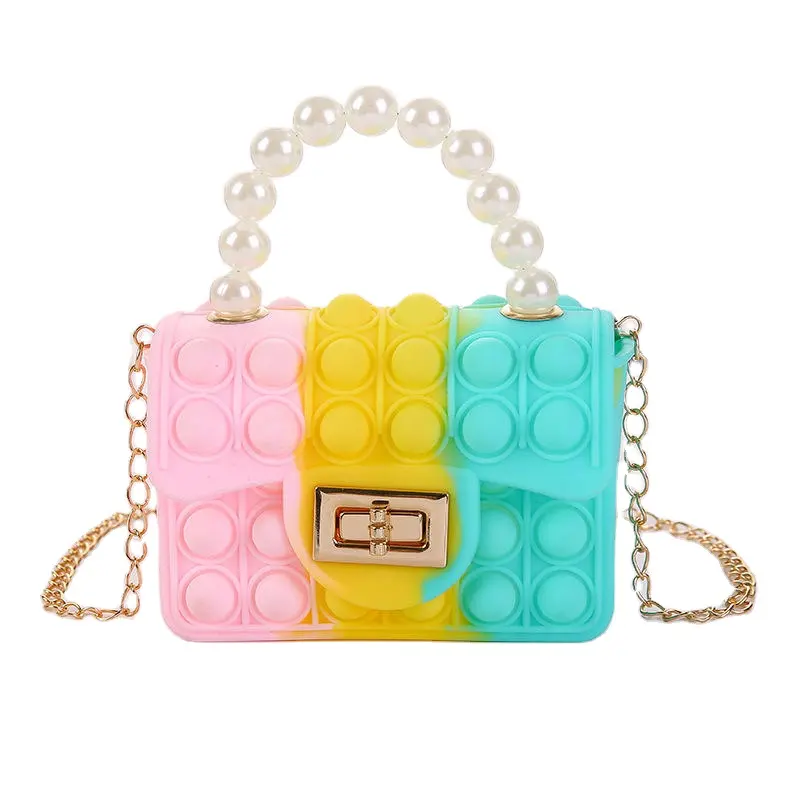 Idee per nuovi prodotti 2023 simpatica Mini borsa e borsette in gelatina per borsa per bambini borsa a mano alla moda per bambine