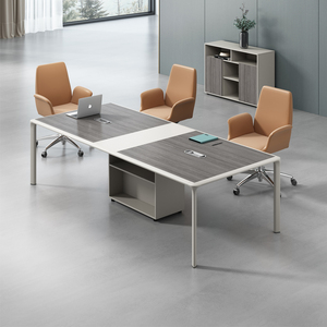 Table <span class=keywords><strong>de</strong></span> conférence <span class=keywords><strong>de</strong></span> bureau moderne, économique, <span class=keywords><strong>grande</strong></span>, en <span class=keywords><strong>bois</strong></span> brillant, conçue pour plusieurs personnes, pour usage commercial - Product Image 2