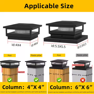 Lampe de décoration de tour extérieure à LED pour clôture Lampe solaire de jardin pour pilier de pelouse Lampe de porte de poteau solaire pour décoration - Product Image 5