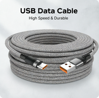 Câble de données USB-A vers Type-C en nylon tressé avec charge rapide pour écouteurs et téléphones mobiles iOS