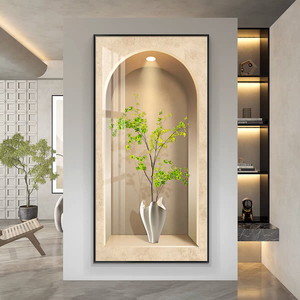Pintura <span class=keywords><strong>de</strong></span> Porcelana <span class=keywords><strong>de</strong></span> Cristal Impresa en Alta Definición, Decoración Moderna para el Hogar con Diseño 3D <span class=keywords><strong>de</strong></span> Árboles y Plantas, Estilo Nórdico, Venta al Por Mayor <span class=keywords><strong>de</strong></span> Alta Calidad - Product Image 2