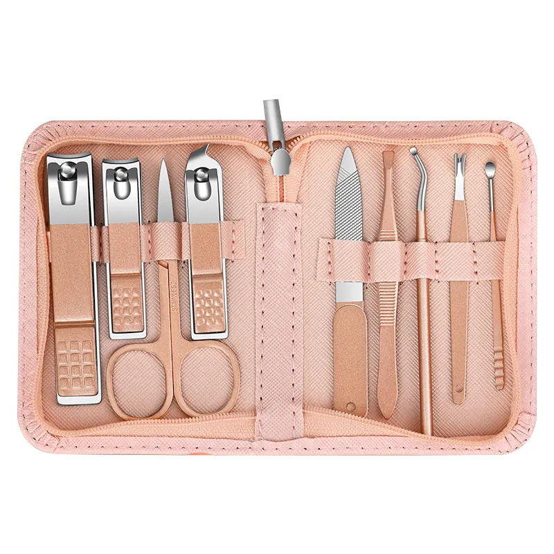 Offre Spéciale 9/18 en 1 ensemble de manucure en acier inoxydable ensemble de coupe-ongles Kit de toilettage outils de coupe-ongles pour la maison