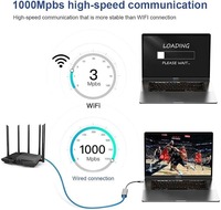 Adaptador Ethernet USB3.1 de 2.5G, 2 en 1, USB-A y USB-C a RJ45 de 2.5Gbps, Convertidor de Red de Uso Directo sin Controladores para PC y Laptop