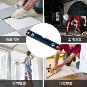 Niveau à bulle 30cm 40cm 50cm 60cm avec aimants pour usage domestique et bricolage - Product Image 4