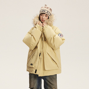 Customized Outdoor Fur Trimmed Parka Mountaineering <strong>Waterproof</strong> and Warm 90% <strong>White</strong> Duck Down <strong>Jacket</strong> for Couples - Product Image 5