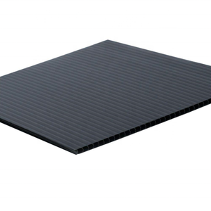Black Polypropylene <strong>Corrugated</strong> Sheets <strong>4x8</strong>-Cutting Service Construction Use Custom Sizes Available - Product Image 2