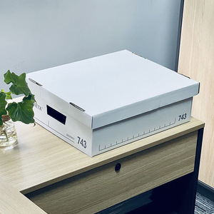 Varneta Archive <b>Box</b> 703 Large Size Document Storage Organizer Office <b>Filing</b> <b>Box</b> Kraft Paper Rectangle Standing Type - Product Image 3