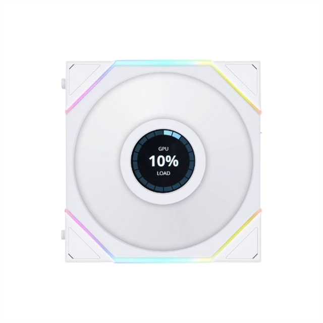 Lian Li UNI FAN TL120 New High-Performance White/Black RGB Lighting PC Fan for Heat Dissipation with LCD Display