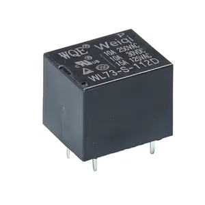 WQE PCB Relais Fabrik heißer Verkauf Zucker Mini Rele T73 12V 5Pin 1C 10A 0,36 W Splitter Kontakt material Leiterplatte relais