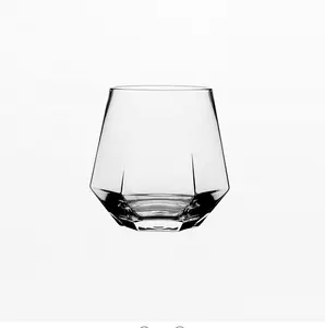 Coupe à vin en cristal transparent polygonal <span class=keywords><strong>Raymond</strong></span> pour whisky - Product Image 1