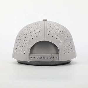 Vietnam quantité minimale de commande bas casquette de camionneur personnalisé Oem personnalisé 5 panneau Patch Logo casquette de baseball trou découpé au laser étanche sport golf chapeau - Product Image 5