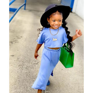 Nouvel ensemble de vêtements d'été pour enfants, vêtements pour fillettes, été 2022, automne, 1-6 ans, vêtements pour filles, ensemble 2 pièces - Product Image 3