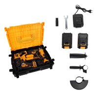 Ensemble d'outils électriques vente en gros professionnel 18V sans balai perceuse marteau batterie 1 jeu 4 en 1 sans fil perceuse outils ensemble combiné