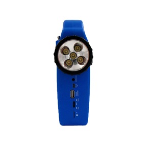 Radio solaire multifonction AM/FM <span class=keywords><strong>à</strong></span> <span class=keywords><strong>manivelle</strong></span> avec lecteur <span class=keywords><strong>de</strong></span> carte TF, <span class=keywords><strong>lampe</strong></span> torche LED et <span class=keywords><strong>lampe</strong></span> <span class=keywords><strong>de</strong></span> lecture pour utilisation en extérieur - Product Image 4