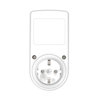 WATTSAVE 230V 16A Monophasé Prise EU Compteur d'énergie numérique LCD domestique avec rétroéclairage blanc/vert Certifié CE