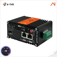 Mini convertisseur de média fibre optique PoE+ intelligent géré par IA à 2 ports 30W