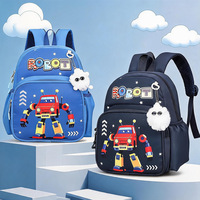 Mochila Escolar Infantil con Diseño de Dibujos Animados, para Preescolar y Jardín de Niños, de 3 a 6 Años, con Dos Correas, Transpirable, de Poliéster