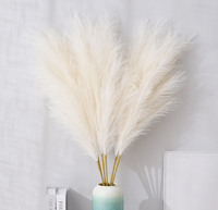 Faux Fluffy Reeds Boho Buatan Pampas Rumput Dekorasi Bunga Tanaman