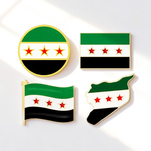 Wholesale Custom Logo Metal Soft Hard Enamel New Era Two <strong>Israel</strong> Bangladesh Palestine Syria Country Crossed <strong>Flag</strong> Lapel Pins Badge - Product Image 1