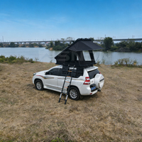 Tenda Atap Mobil 4x4 Offroad Hard Shell Aluminium Anti Air Empat Musim Buka Otomatis Cepat Engsel X Ruang Luas Ganda