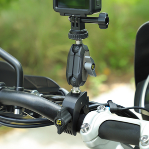 Support de guidon de moto SMNU Storm Series en alliage d'aluminium pour caméra, photographie, selfie stick, super pince pour vélo - Product Image 1