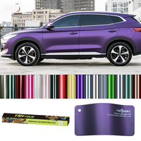 YSH, envoltura de vinilo púrpura para coche, película antiarañazos autocurativa, Película autoadhesiva que cambia de Color para coche