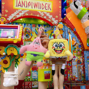 Cute Cartoon Baby Patrick Eco-friendly 3D <b>Plush</b> Pendant Claw Machine <b>Backpack</b> Decorative Keychain Digital Printing Model JM-215 - Product Image 3