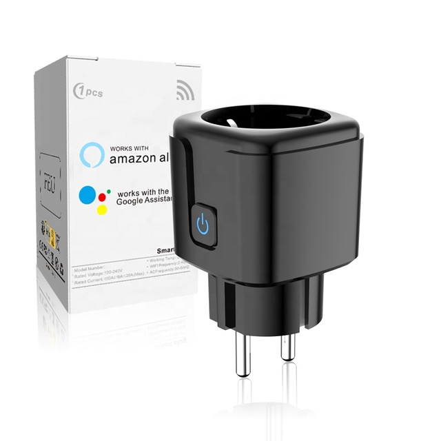 Tuya 16/20A Smart Socket WiFi Outlet Timing Power Monitor Function Support Smartlife Google Home Alexa Alice Sockets & Plug
