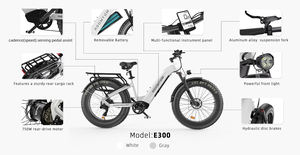 Bicicleta híbrida eléctrica de carretera de carreras para hombre, superventas, marco de aleación de aluminio Shimano de 48V, especiales por ciclo, 2017 - Product Image 6