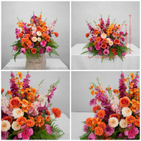 Fleurs de chemin de cérémonie en soie réalistes à prix direct usine pour les entreprises de location de mariages, avec avantages de décoration florale réutilisable