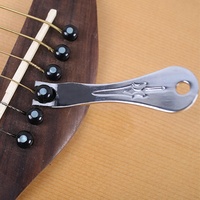 Extracteur de chevilles de pont de guitare acoustique folk en métal, outil de retrait de cordes de guitare en gros