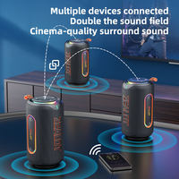 ZEALOT MP1 Portable pour Enceinte 5.4 60W Extérieure Étanche Sans Fil Lumière RGB Stéréo TWS 8000mAh Prise en Charge TF Téléphone Mobile