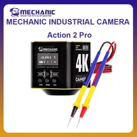Caméra industrielle 4K MECHANIC OFFICIALAction 2 Pro avec multimètre à double affichage pour la réparation de cartes mères de téléphones portables, outils de réparation de téléphones mobiles