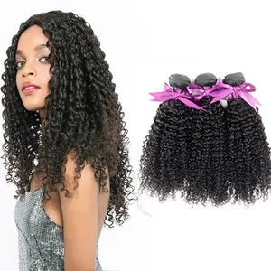 Wholesale Kinky Curly Human Hair Bundles Brazilian Kinky Curly Weaves Human Hair Bundles Remy Human Hair Extensions