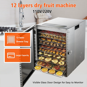 Deshidratador de Alimentos Compacto, Máquina Secadora de Frutas para Hacer Cecina de Res, Mangos Secos, Vegetales y Golosinas Caseras para Mascotas, Gran Capacidad - Product Image 2