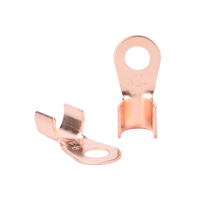 OT-30A  Terminal de raccordement circulaire en cuivre 6,2 mm à nez ouvert, connecteur de câblage de batterie 1000 V pour fils de 2,5 à 6 mm²
