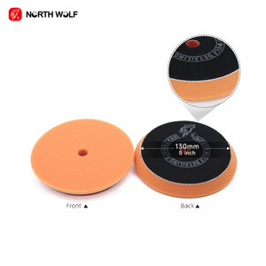 North Wolf Car Sponge Polishing <strong>Pads</strong> 5inch Orange Foam Auto Detailing Supplies Buffing Foam <strong>Pad</strong> - Product Image 2