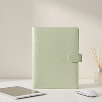 Reliure à anneaux en cuir à motif crocodile, personnalisable, formats A5/B5/A4, planificateurs et journaux, organiseur de carnet rechargeable, dossier