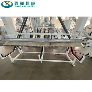 Decoration Great Wall Panel Grille Panel Wood-plastic Pvc Wpc Wall Panel Plc Automatic Extruder Production Line Machine
