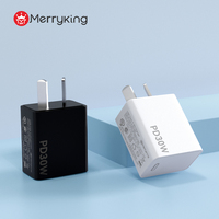 Chargeur mural rapide Merryking 30W avec certification PD 3.0, prise AR, chargeur rapide 30W PD Type-C pour ordinateur portable et téléphone portable