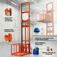 Monte-charge industriel robuste pour entrepôt, manutention de marchandises en usine, transport vertical de matériaux