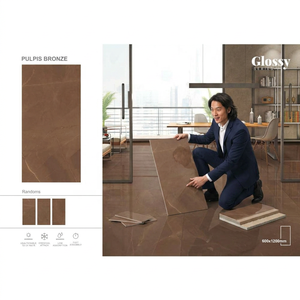Carreaux de sol et de mur en porcelaine émaillée numérique gris Pulpis 600x1200 mm pour intérieurs modernes, design céramique - Product Image 2