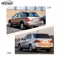Kit carrosserie de conversion pour ML 164 05-12, mise à niveau vers le style AMG GLE W166, avec pare-chocs avant et arrière, diffuseur, jupes latérales et calandre