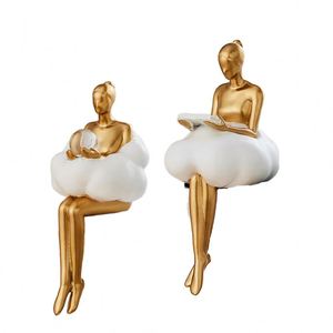 2025 Hot Statues and Statues Golden Sculptures and Statuettes Figurines for <b>Interior</b> Room Decor Office <b>Accessories</b> Wedding Decor - Product Image 2