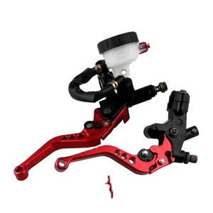 7/8 "22 מ cnc אלומיניום אופנוע בלם בלם בלם צינור המאגר אוניברסלי מתכוונן atv עבור yamaha honda suzuki - Product Image 1