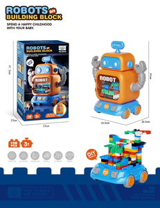 Gran recomendación, 108 Uds., bloques de construcción DIY, juegos de dinosaurios, modelo creativo de juguete con coche de bloques de construcción de rueda libre - Product Image 5