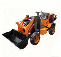 JINLIN Diesel Mini Wheel Loader Kapasitas 1-3 Ton dengan Attachment Fork Grapple Bucket 0.15m Mesin Bertenaga Tinggi Garansi 2 Tahun