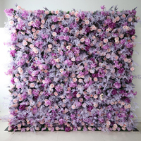 A77 Navidad arco Floral telón de fondo tela Panel verde dorado Artificial Navidad flor decoración flor pared para fiesta de año nuevo diseño