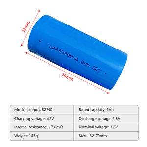 32700 32650 Lifepo4 sel baterai Ion Lithium silinder untuk sepeda listrik 3.2V 6000mAh 5000mAh 6500mAh - Product Image 2