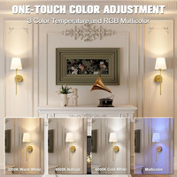 Offre Spéciale nordique sans fil charge rvb ampoule applique murale salon américain chambre couloir escalier applique murale hôtel appliques murales